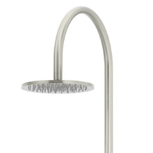 Round Gooseneck 200mm Twin Shower With Single Function Hand Shower